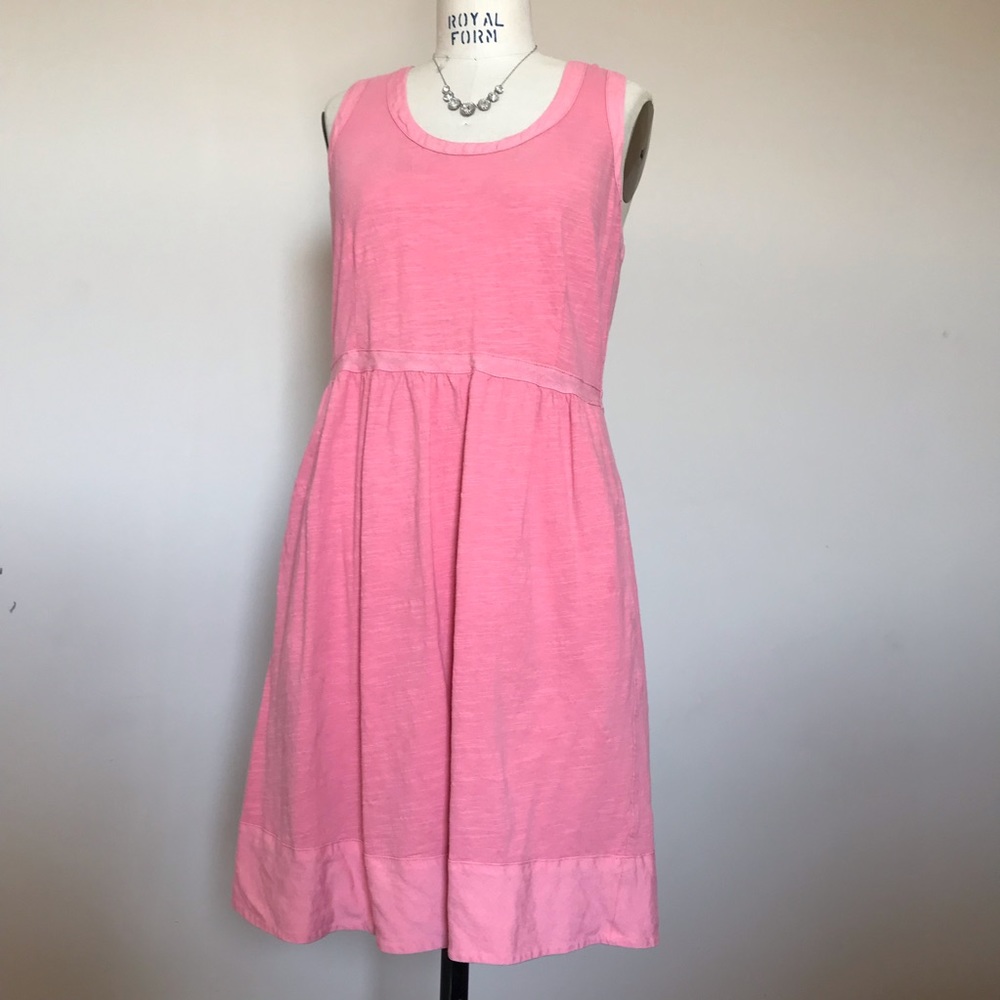 j. crew pink, sleeveless dress. size small.